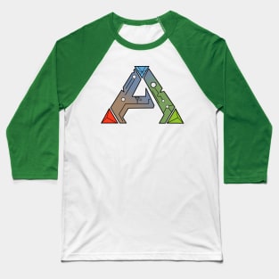 Ark Survival Evolved Cartoon Logo Baseball T-Shirt